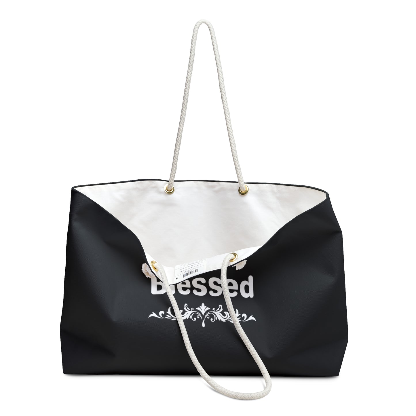 Weekender Bag | |Black Tote | Blessed