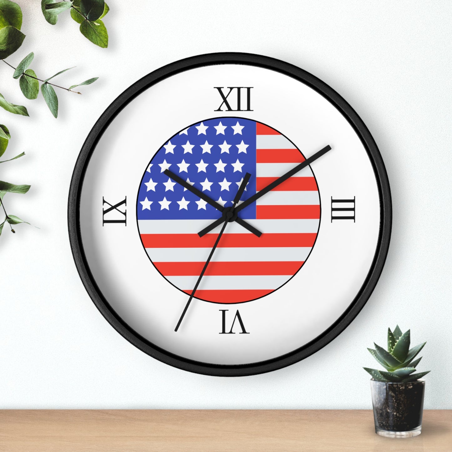 Wall Clock | USA | White Background