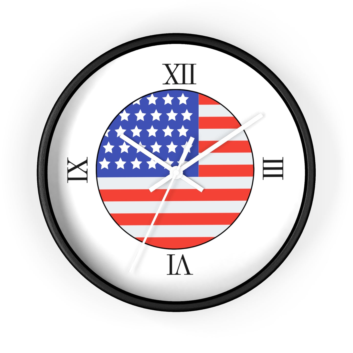 Wall Clock | USA | White Background