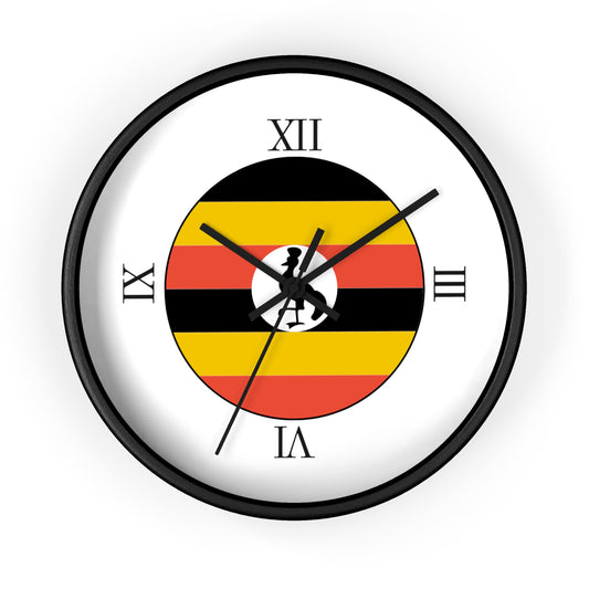 Wall Clock | Uganda | White Background