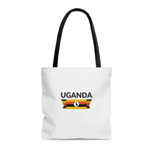 Tote Bag | Uganda Flag | White Tote