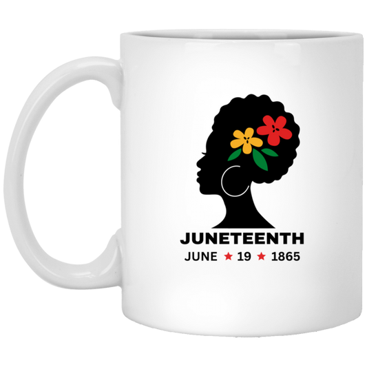 Juneteenth | Mug | Flowers in Hair