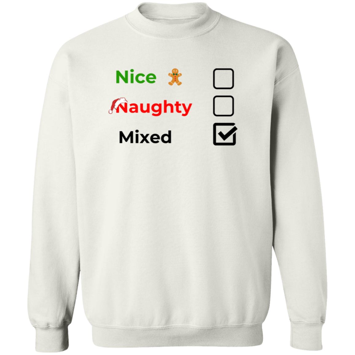 Christmas Sweatshirt | Nice, Naughty, Mixed