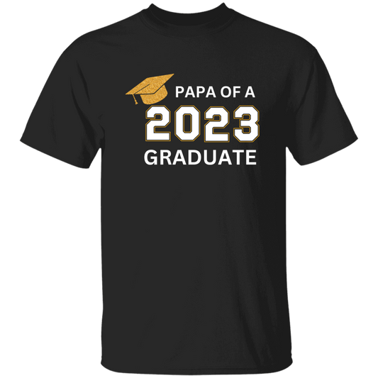 Graduate | Blk T-Shirt | Papa of a Graduate