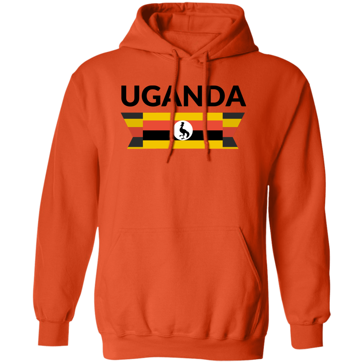 Hoodie | Unisex | Uganda Flag | Assorted Colors
