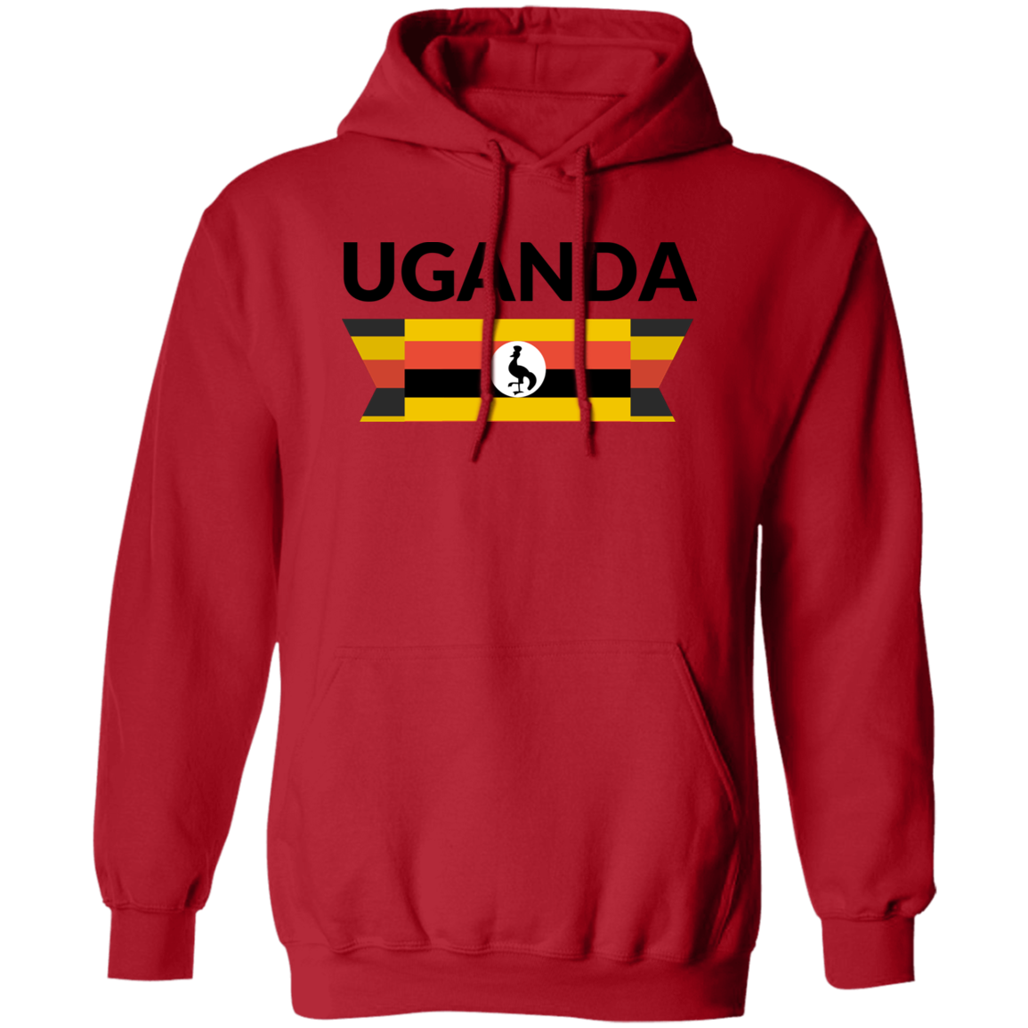 Hoodie | Unisex | Uganda Flag | Assorted Colors