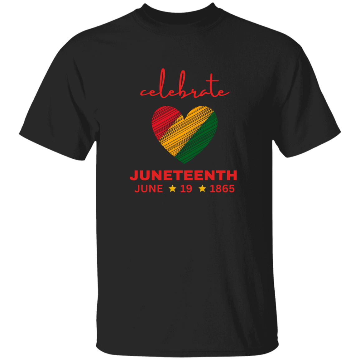 Juneteenth | T-Shirt in Blk | Heart