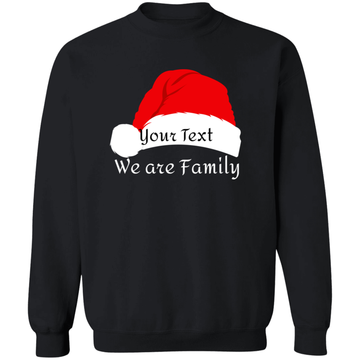 Christmas Sweatshirt | We are Family | Customize