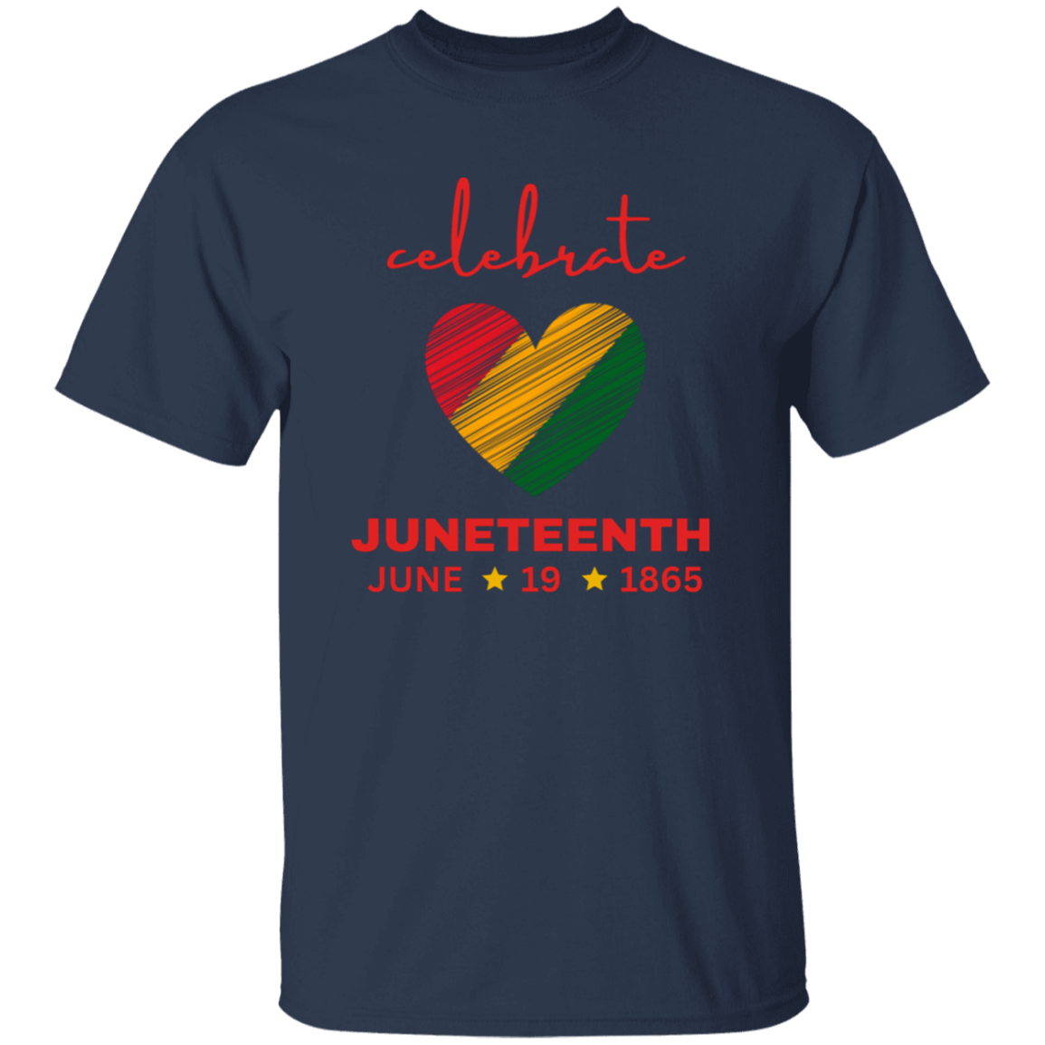 Juneteenth | Youth Tee in Blk | Heart