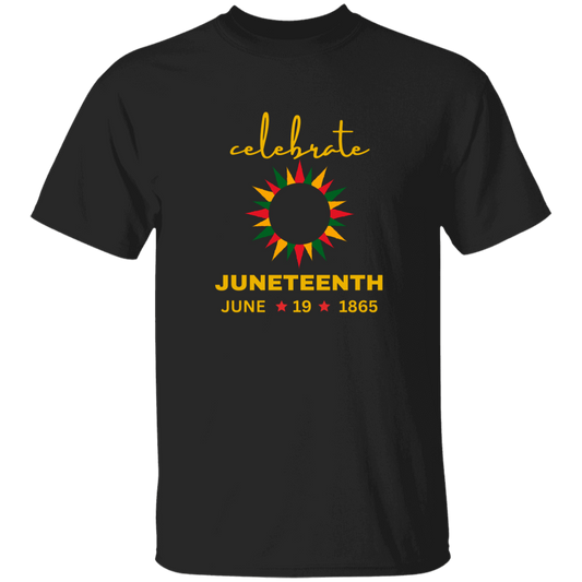 Juneteenth | T-Shirt | Round Frame | Black Tee