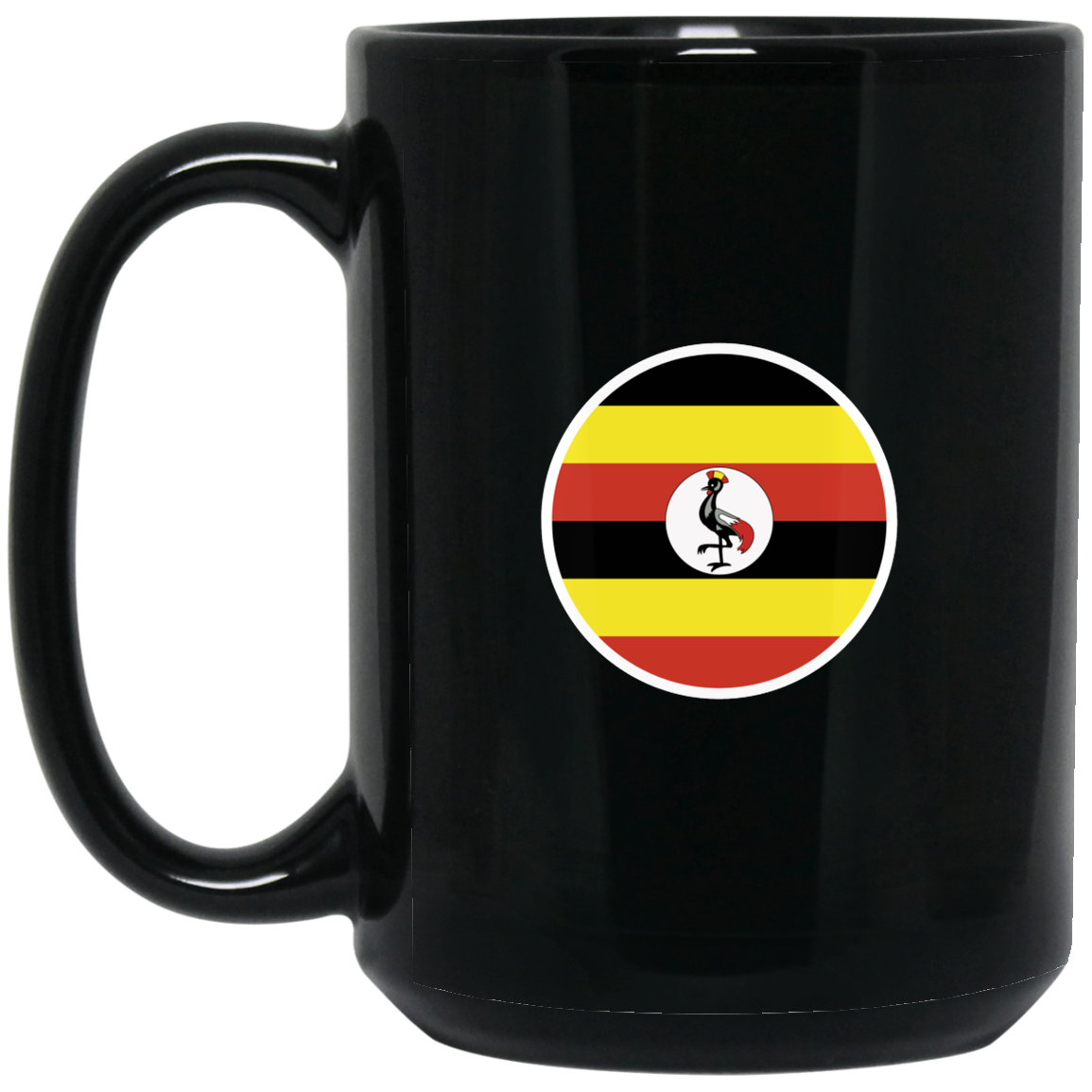 Mug | Uganda Flag | Black Mug