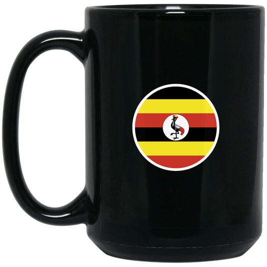 Mug | Uganda Flag | Black Mug