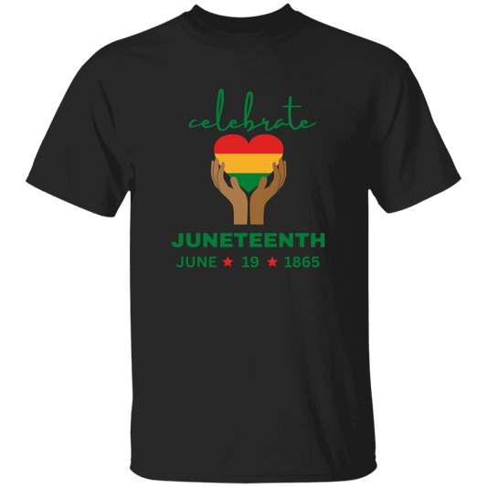 Juneteenth | T-Shirt in Blk |  Heart in Hand