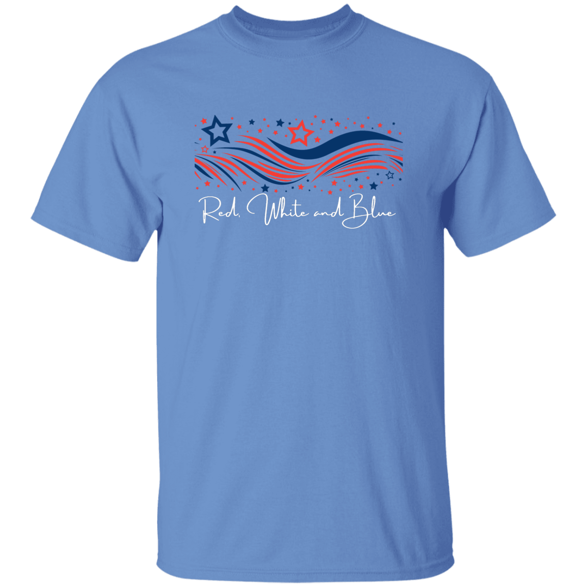 4th of July | T-Shirt | Banner_2 | Blue Tee