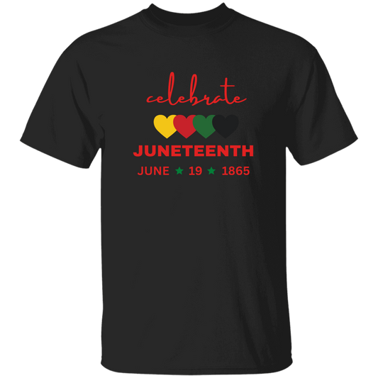Juneteenth | T-Shirt in Blk | Shades of Hearts