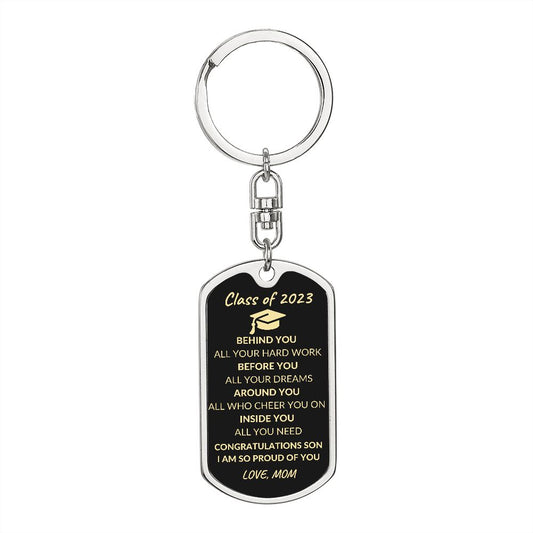 Graduation | Key Chain | To Son from Mom