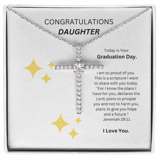 Graduation Gift Idea: CZ Cross Necklace