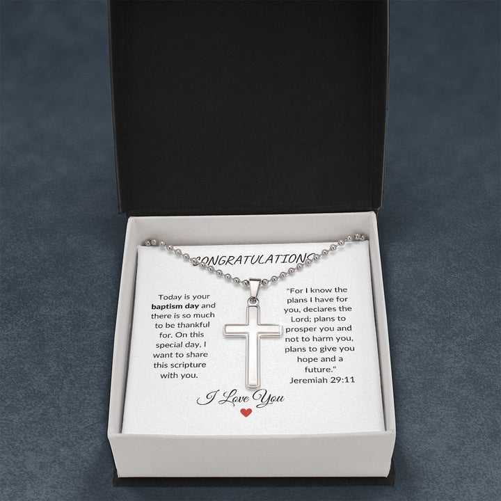 Baptism | Stainless Steel Cross Necklace | From Inidiv.