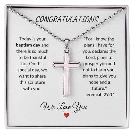 Baptism | Stainless Steel Cross Necklace | From Group