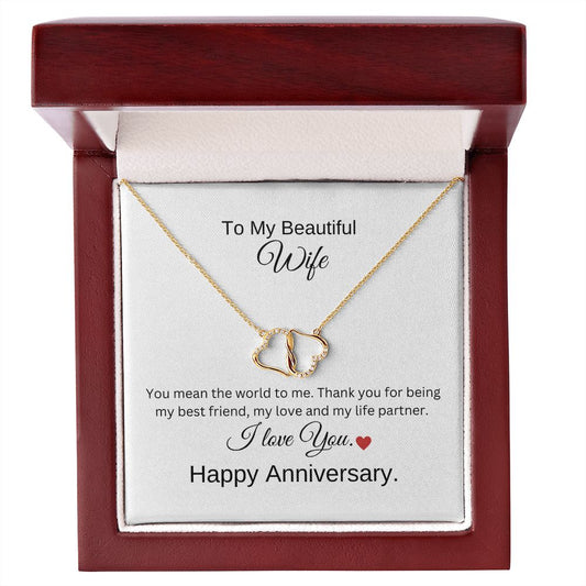 To Wife: Everlasting Love Necklace (Anniversary)