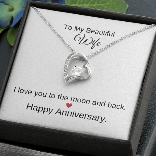 To Wife: Anniversary Gift_Forever Love Necklace