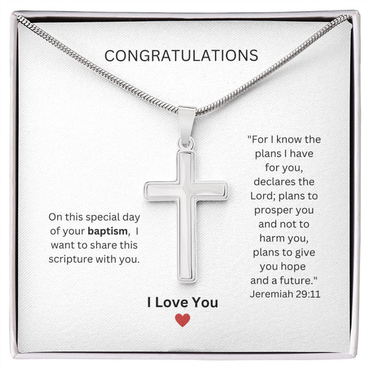 Stainless Cross Necklace (Baptism)