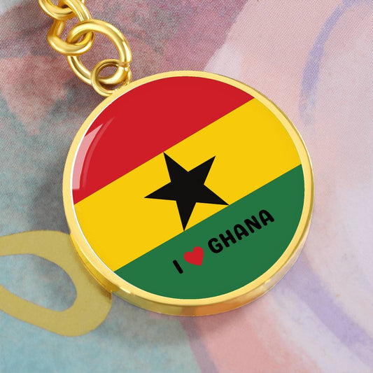 Keychain | Ghana Flag | I Love Ghana