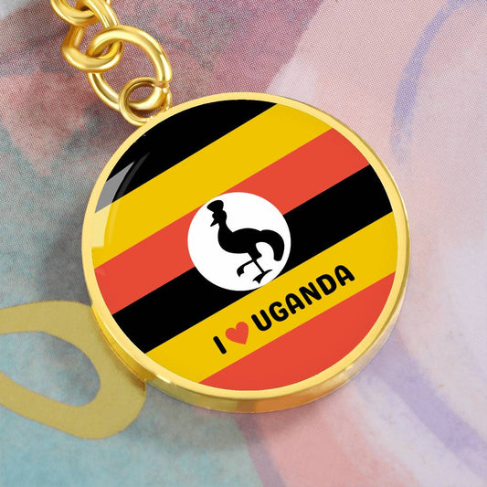 Keychain | Uganda Flag | I Love Uganda