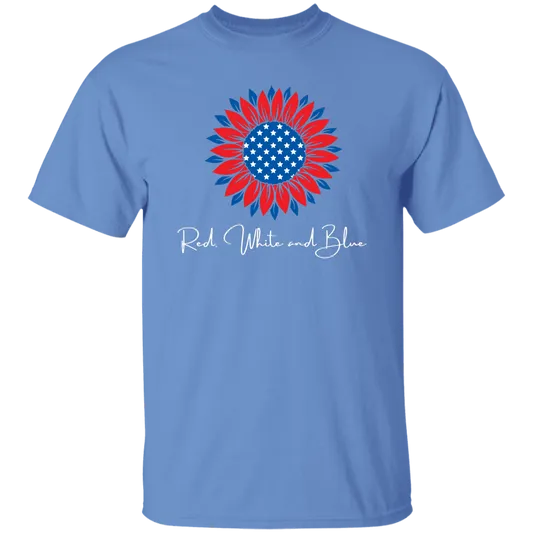 4th of July | T-Shirt | Sunflower\_2 | Blue Tee