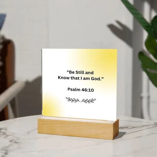 Acrylic Plaque\_Psalm 46:10