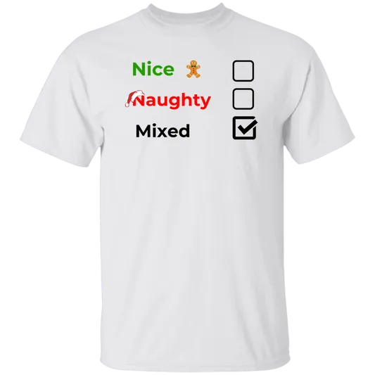 Christmas Tee | Nice, Naughty, Mixed