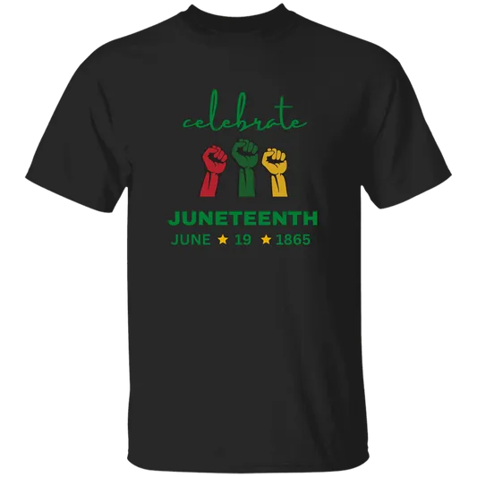 Juneteenth | T-Shirt | Power Sign | Black Tee