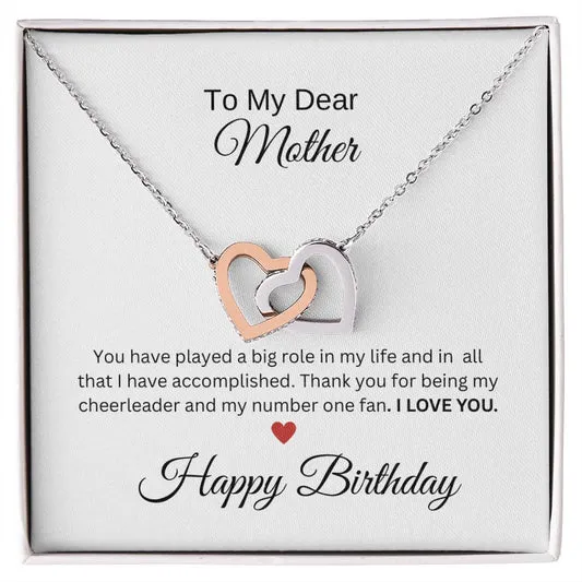 Mother | Birthday | Interlocking Heart Necklace