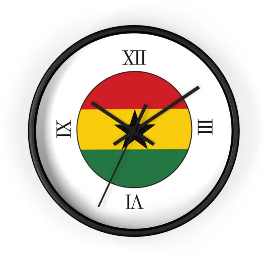Wall Clock | Ghana | White Background