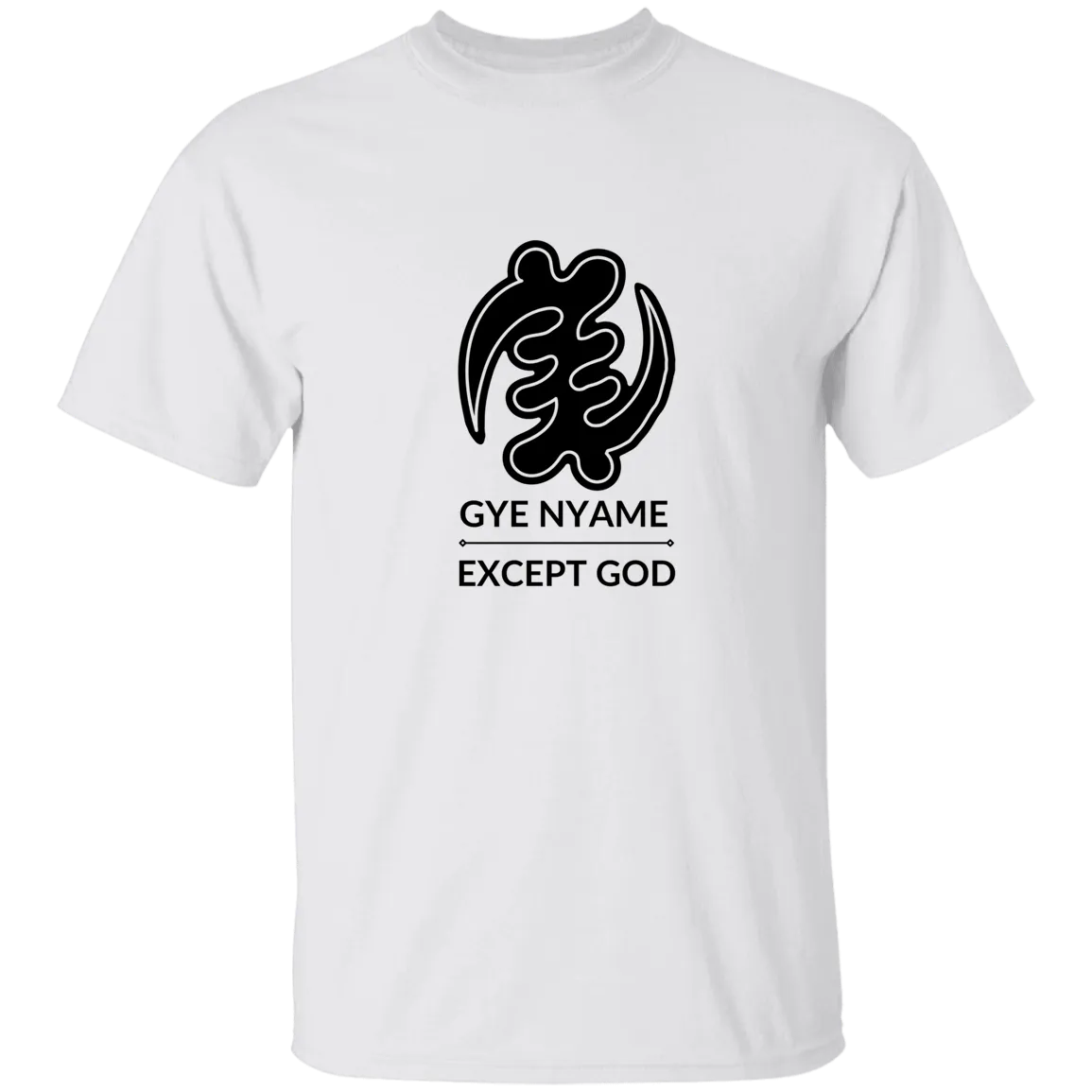 White Gye Nyame Ghana unisex t-shirt
